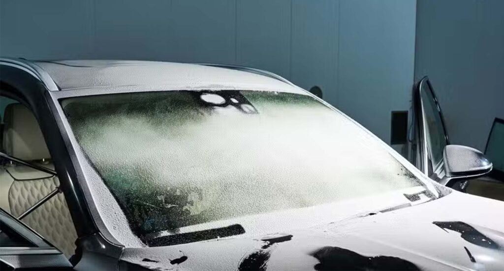 Heated windscreen technology for faster defrosting.