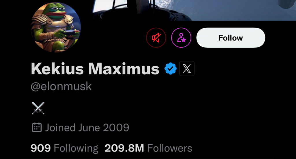 Kekius Maximus Elon Musk