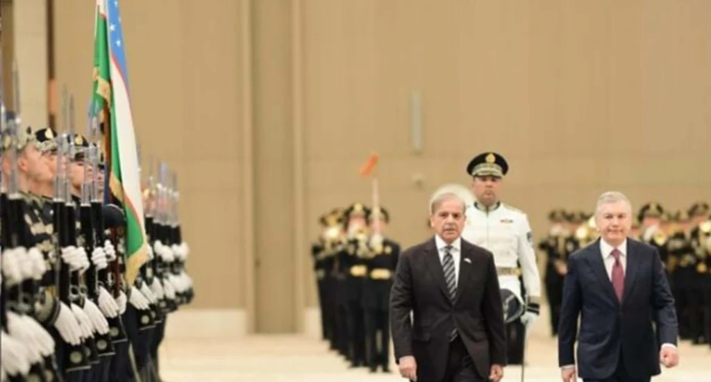 PM Shehbaz Guard of Honour Uzbekistan
