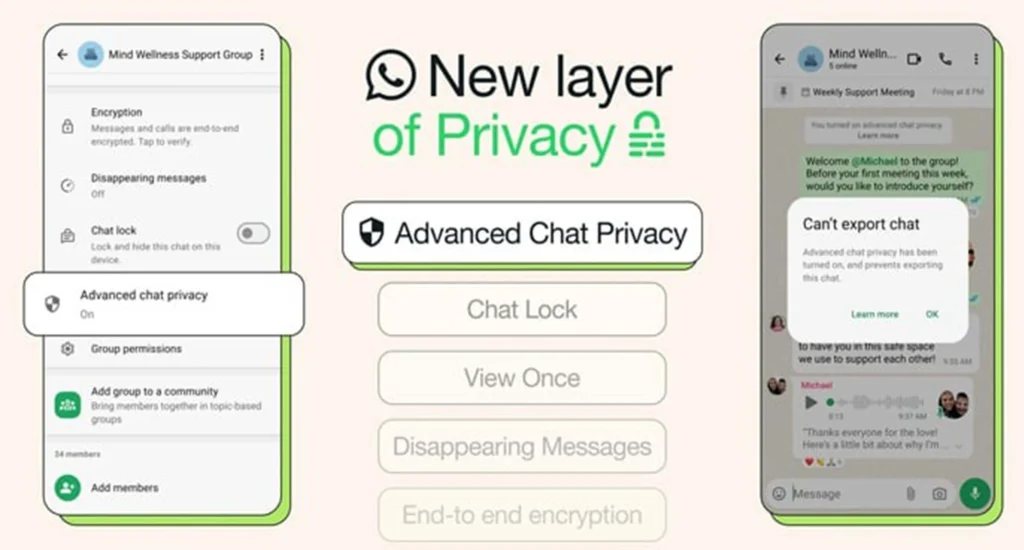 WhatsApp Rolls Out Advanced Chat Privacy Feature